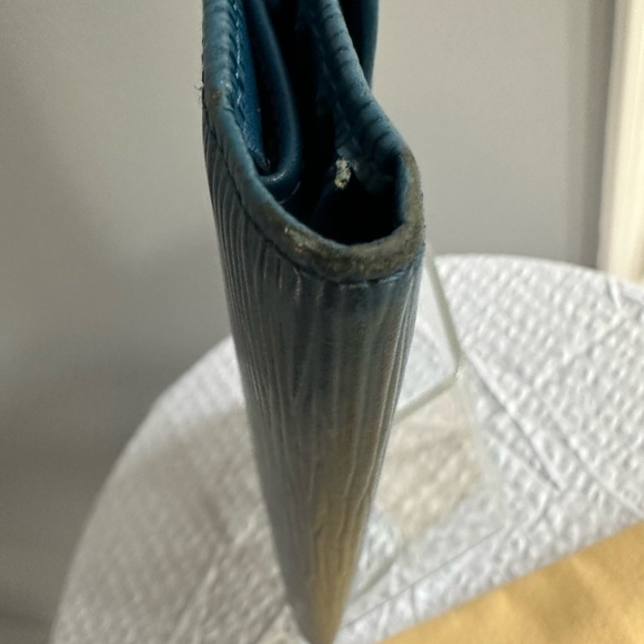 Louis Vuitton Blue Epi Leather International Long Wallet & Dust Bag - Authentic - Picture 5 of 13